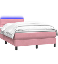 Boxspringbett mit Matratze Rosa 120x220 cm Samt