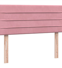 Boxspringbett mit Matratze Rosa 120x220 cm Samt