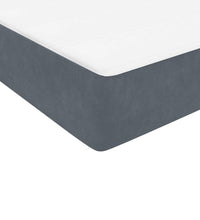 Boxspringbett mit Matratze Hellgrau 120x220 cm Samt