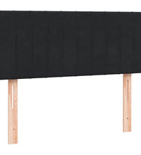 Boxspringbett mit Matratze Schwarz 120x220 cm Samt