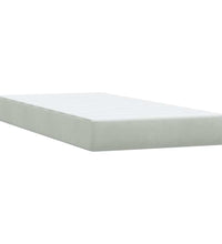 Boxspringbett mit Matratze Hellgrau 90x210 cm Samt