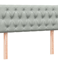 Boxspringbett mit Matratze Hellgrau 120x220 cm Samt