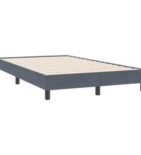 Boxspringbett mit Matratze Dunkelgrau 120x220 cm Samt