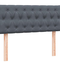Boxspringbett mit Matratze Dunkelgrau 120x220 cm Samt