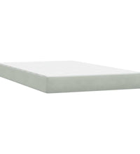 Boxspringbett mit Matratze Hellgrau 120x220 cm Samt