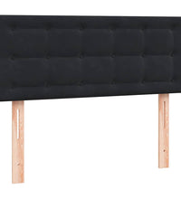 Boxspringbett mit Matratze Schwarz 120x220 cm Samt