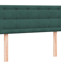 Boxspringbett mit Matratze Dunkelgrün 120x220 cm Samt