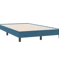 Boxspringbett mit Matratze Dunkelblau 120x220 cm Samt