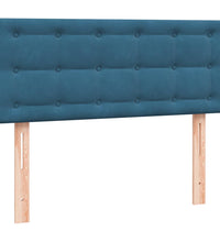 Boxspringbett mit Matratze Dunkelblau 120x220 cm Samt