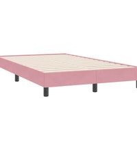 Boxspringbett mit Matratze Rosa 120x220 cm Samt