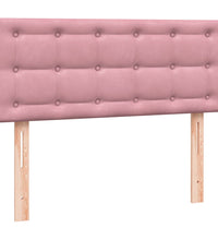 Boxspringbett mit Matratze Rosa 120x220 cm Samt