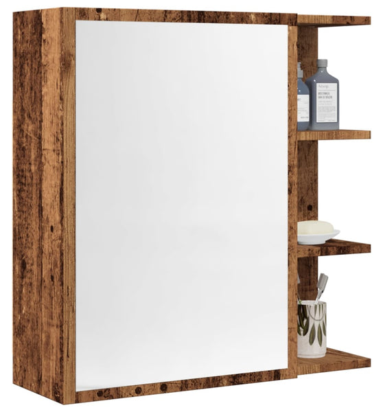 Spiegelschrank Altholz-Optik 62,5x20,5x64 cm Holzwerkstoff