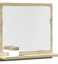 Badspiegel mit Ablage Sonoma-Eiche 40x11x37 cm Holzwerkstoff