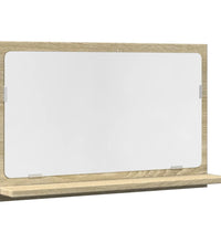 Badspiegel mit Ablage Sonoma-Eiche 60x11x37 cm Holzwerkstoff