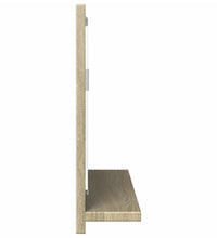 Badspiegel mit Ablage Sonoma-Eiche 60x11x37 cm Holzwerkstoff