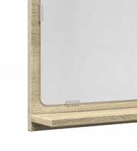 Badspiegel mit Ablage Sonoma-Eiche 60x11x37 cm Holzwerkstoff