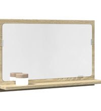 Badspiegel mit Ablage Sonoma-Eiche 60x11x37 cm Holzwerkstoff