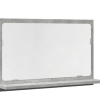 Badspiegel mit Ablage Betongrau 60x11x37 cm Holzwerkstoff