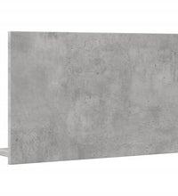 Badspiegel mit Ablage Betongrau 60x11x37 cm Holzwerkstoff