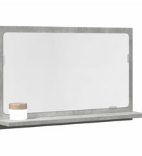 Badspiegel mit Ablage Betongrau 60x11x37 cm Holzwerkstoff