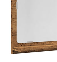 Badspiegel mit Ablage Altholz-Optik 60x11x37 cm Holzwerkstoff