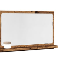 Badspiegel mit Ablage Altholz-Optik 60x11x37 cm Holzwerkstoff