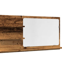 Badspiegel mit Ablagen Altholz-Optik 90x11x45 cm Holzwerkstoff