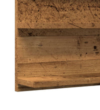 Badspiegel mit Ablagen Altholz-Optik 90x11x45 cm Holzwerkstoff