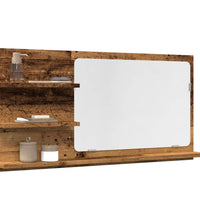Badspiegel mit Ablagen Altholz-Optik 90x11x45 cm Holzwerkstoff
