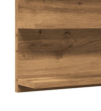 Badspiegel mit Ablagen Artisan-Eiche 90x11x45 cm Holzwerkstoff