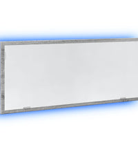 LED-Badspiegel Grau Sonoma 100x8,5x37 cm Holzwerkstoff