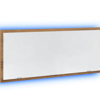 LED-Badspiegel Artisan-Eiche 100x8,5x37 cm Holzwerkstoff