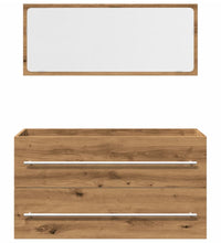 2-tlg. Badmöbel-Set Artisan-Eiche Holzwerkstoff