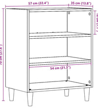Sideboard Artisan-Eiche 57x35x75 cm Holzwerkstoff