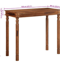 Bartisch 120x60x107 cm Massivholz Akazie