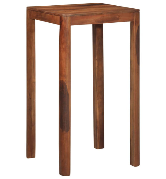 Bartisch 60x60x107 cm Massivholz Akazie