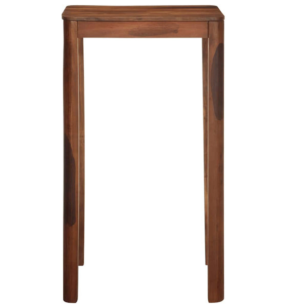 Bartisch 60x60x107 cm Massivholz Akazie