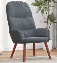 Relaxsessel Dunkelgrau Samt