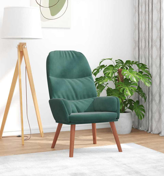 Relaxsessel Dunkelgrün Samt