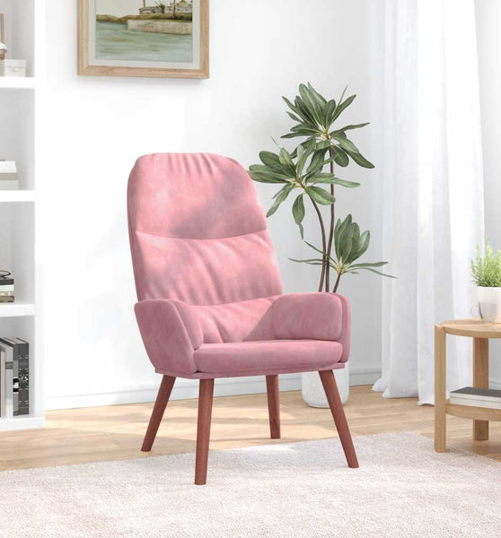 Relaxsessel Rosa Samt