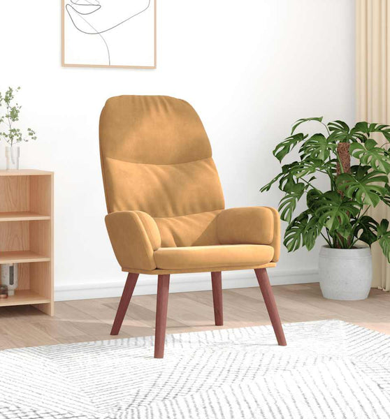 Relaxsessel Braun Samt