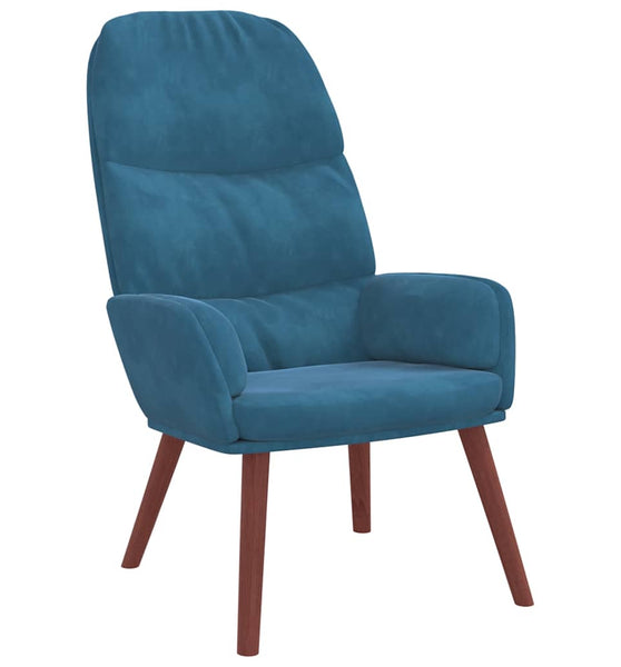 Relaxsessel Blau Samt