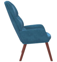 Relaxsessel Blau Samt