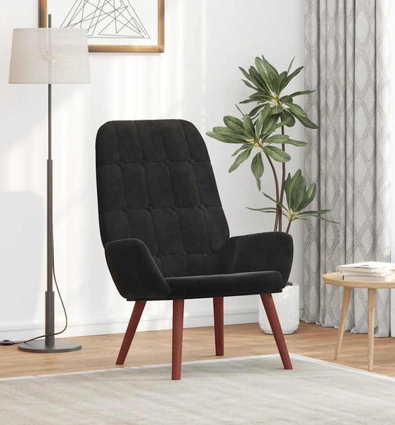Relaxsessel Schwarz Samt