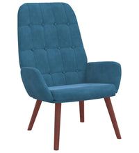 Relaxsessel Blau Samt