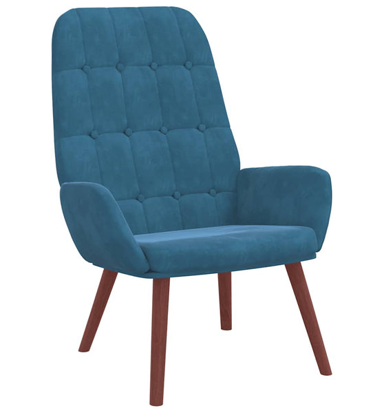 Relaxsessel Blau Samt