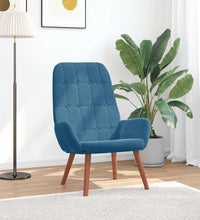 Relaxsessel Blau Samt