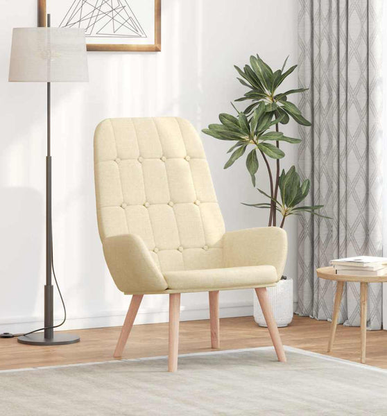 Relaxsessel Creme Stoff