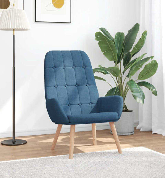 Relaxsessel Blau Stoff