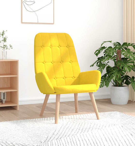 Relaxsessel Hellgelber Stoff